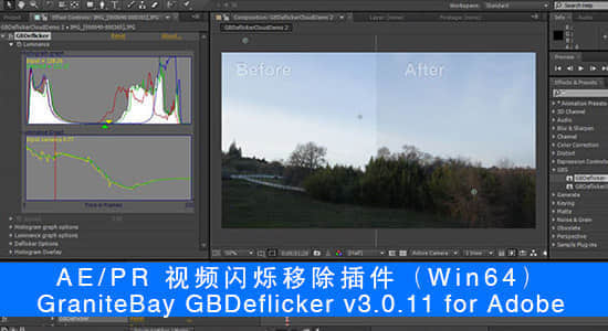 AE/PR 视频闪烁移除插件 GraniteBay GBDeflicker v4.0.4 支持 CC 2015