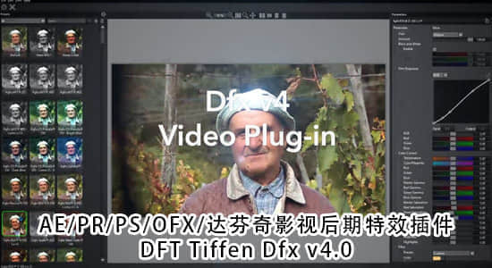 Ae/Pr/Ps/Nuke/达芬奇/Vegas/OFX影视后期特效插件 Digital Film Tools-Tiffen Dfx 4.0v13