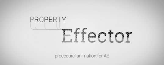 AE脚本：多图层属性效果控制脚本 AEscripts Property Effector 1.0.2+ 使用教程
