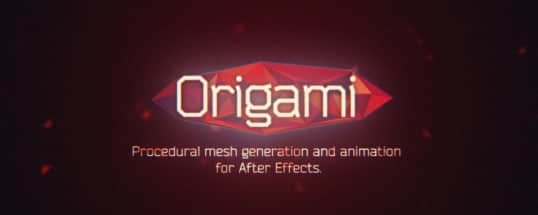AE脚本：快速创建MG折纸网格动画脚本 Aescripts Origamit v1.2 + 使用教程