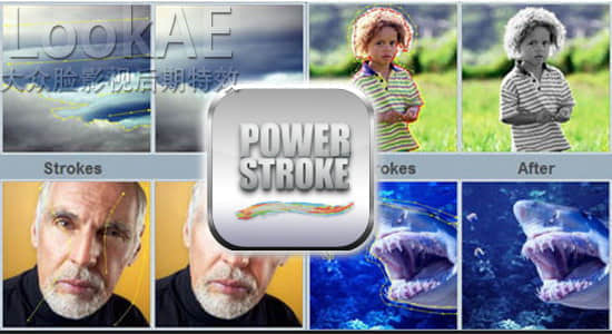AE/PS/Lightroom 描边插件 Digital Film Tools: Power Stroke v1.1v4