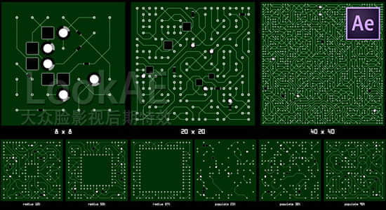 AE脚本-高科技电流电路板线路动画 circuitFX v1.60 + 使用教程