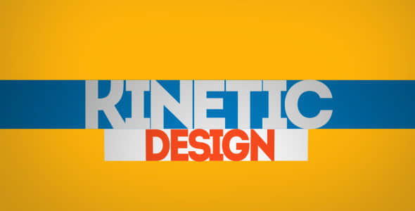 AE模板：活力时尚动感大标题文字排版展示 Kinetic Typo