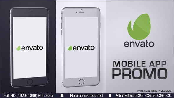 AE模板：手机APP应用界面展示 Mobile App Promo