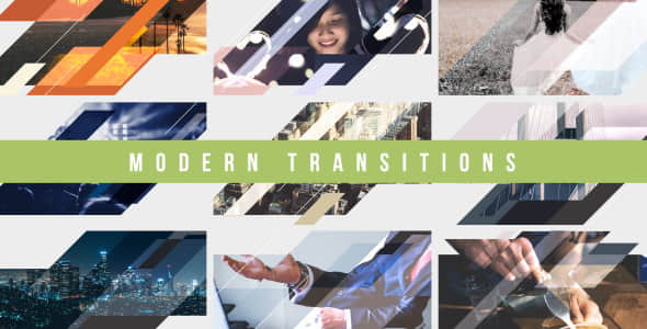 AE模板：现代风格图形遮罩转场效果 Modern Transitions 10 Pack Volume 4
