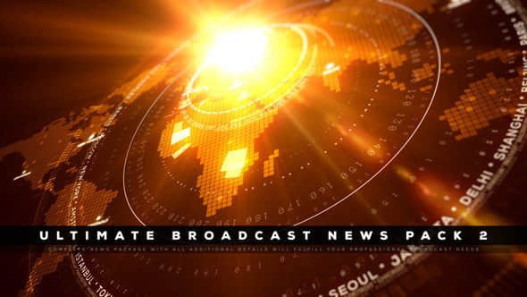 AE模板：终极电视广播节目栏目包装 Ultimate Broadcast News Pack 2