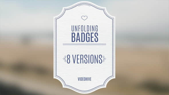 AE模板：8种婚礼新人姓名日期标签动画 Wedding Badges