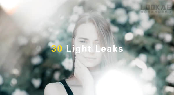 视频素材：30个柔和唯美镜头光斑炫光视频素材 Light Leaks