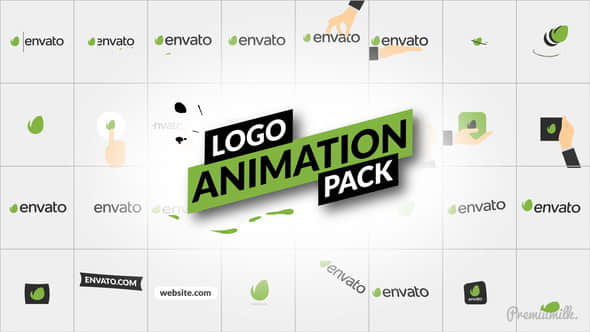 AE模板：32个简洁LOGO标志片头动画 Logo Animation Pack