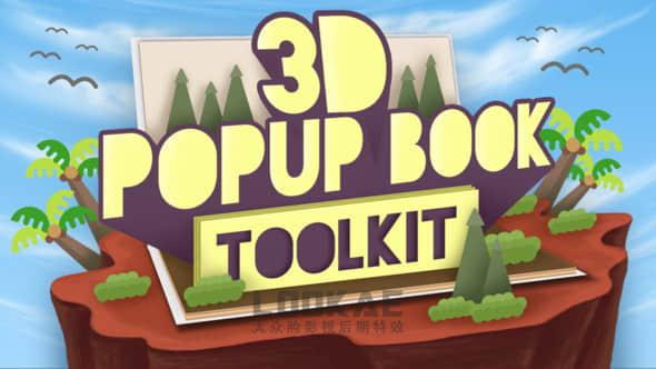 FCPX插件：卡通有趣三维翻书展示动画  3D Popup Book Toolkit+使用教程