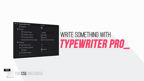 AE预设：高级打字机效果动画 Typewriter Pro插图