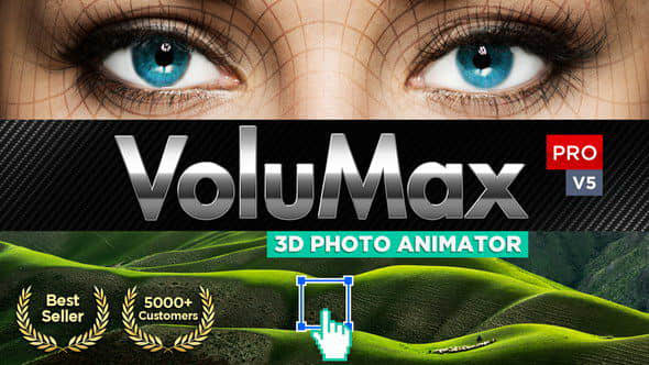 AE模板-风景人像图片转3D空间摄像机动画 VoluMax – 3D Photo Animator V5.2