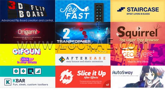 2018年AE脚本大合集 AE Scripts Collections LookAE Win/Mac