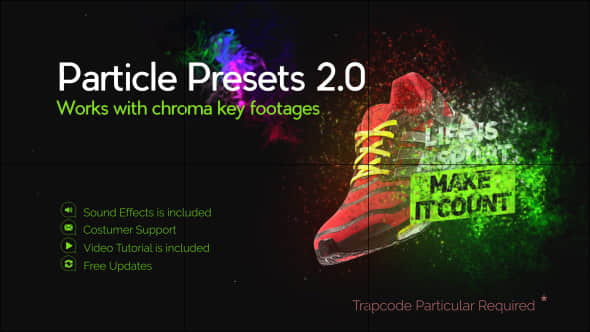 AE模板：粒子沙化飞散汇聚消融特效预设 Particle Presets