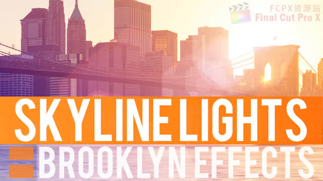 FCPX插件：自定义镜头耀斑光晕工具 BE-Skyline Lights