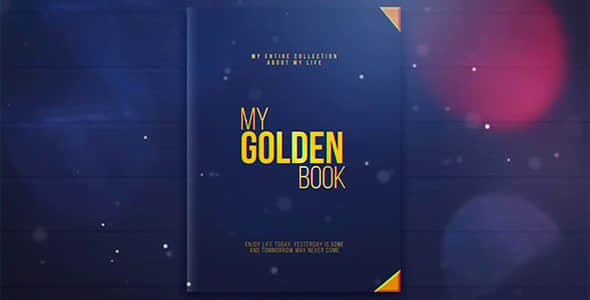 AE模板-唯美光斑电子相册展示 My Golden Book