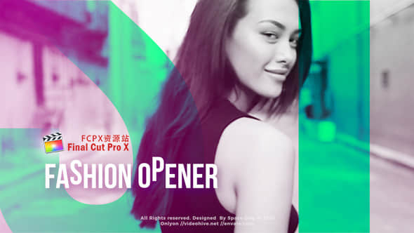 FCPX模板+Apple Motion模板：现代时尚图文动画包装展示片头Fashion Opener