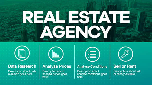 AE模板：房地产中介公司商务介绍展示 Real Estate Agency
