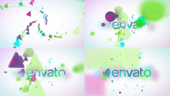 AE模板：漂亮粒子LOGO标志展示片头 Minimal Particles Logo