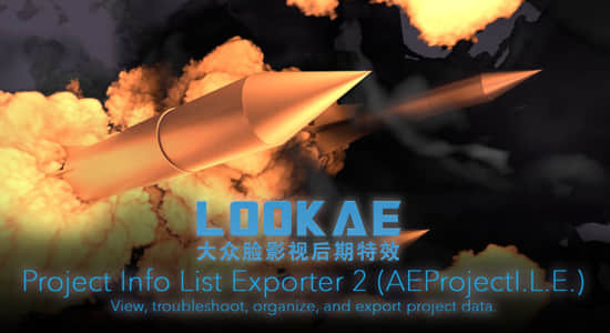 AE脚本-工程信息数据导出脚本Aescripts Project Info List Exporter 2.0.4 + 使用教程