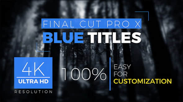 FCPX插件-25种实用独特文字标题动画 FCPX Titles 4k