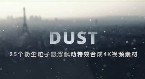 视频素材-25个粉尘粒子悬浮飘动4K视频特效合成素材