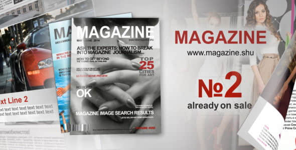 AE模板-新闻杂志报刊介绍宣传片头 New Magazine N2