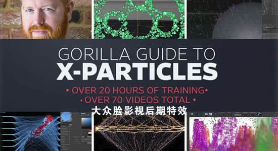 C4D教程： X-Particle粒子插件GSG灰猩猩使用教程Greyscalegorilla Guide to X-Particles