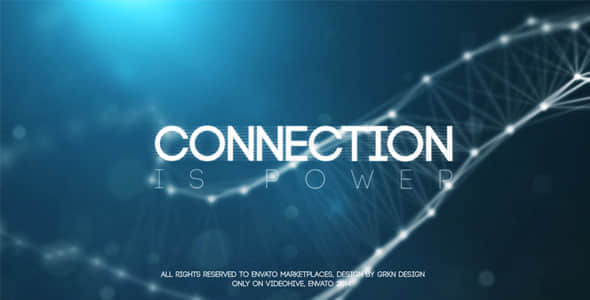 AE模板：抽象点线干扰影视大片预告片头Connection Teaser Trailer