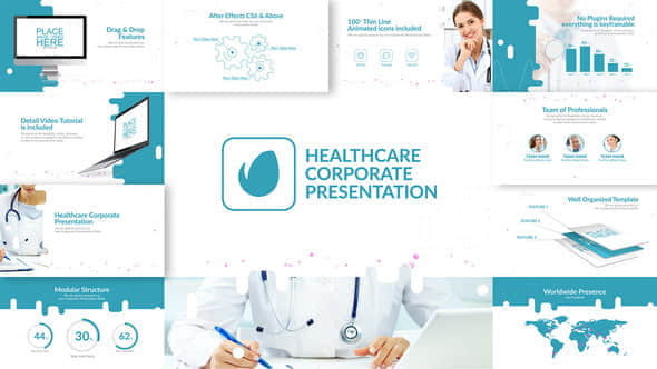AE模板：医疗公司企业介绍宣传包装 Healthcare Corporate Presentation