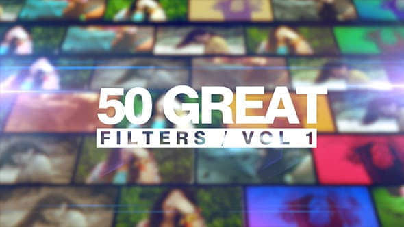 Apple Motion模板 &#8211; 50种视频调色滤镜预设 50 Great Filters