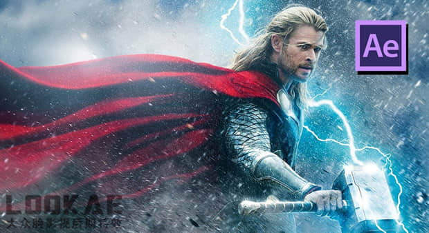 AE教程-雷神之锤闪电雷击特效制作 Thor Hammer Lightning Strike