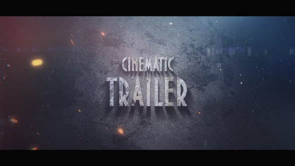 AE模板-大气影视预告文字标题片头 Cinematic Trailer
