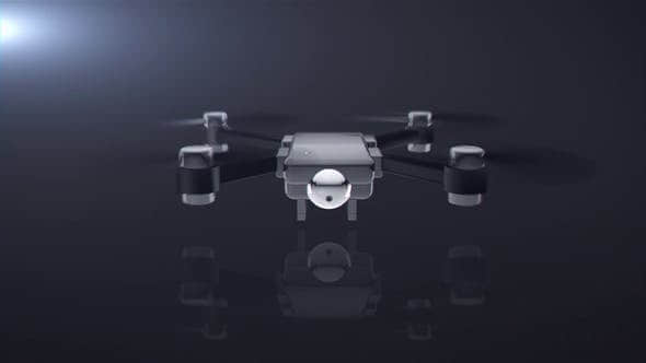AE模板-航拍无人机LOGO标志展示片头 Drone Logo Reveal