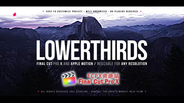 Elegant Lower Thirds FCPX