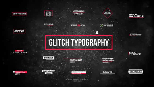 FCPX插件-20个信号干扰损坏文字标题动画 Glitch Modern Titles