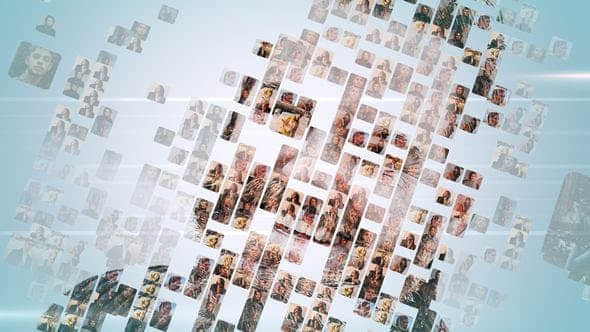 FCPX插件-众多图片汇聚LOGO标题片头动画 Simple Mosaic Logo