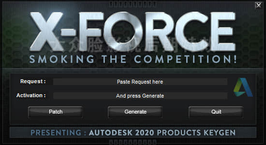 Autodesk 2020 全系列软件 XForce V2 Win/Mac注册机+软件密钥
