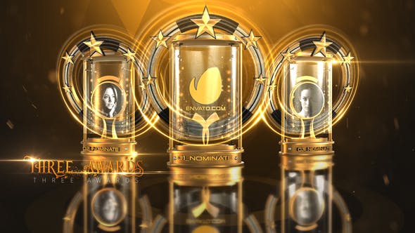 AE模板-候选榜单提名颁奖典礼片头Awards Nominations