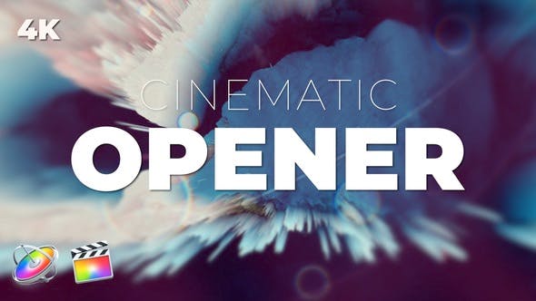 FCPX插件+Apple Motion模板：大气震撼RGB色彩分离图像文字宣传片头 Cinematic Opener