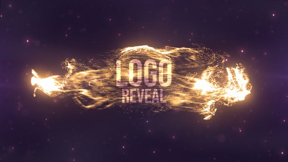 AE模板-漩涡粒子LOGO标志片头 Particles Swirls Reveal