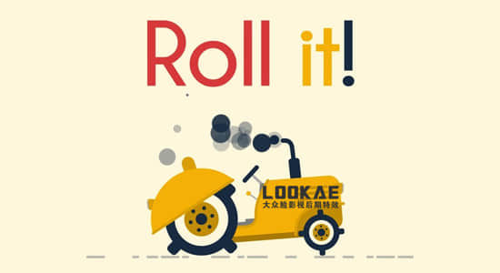 AE脚本-有趣滚动MG动画制作 Roll it! v1.1+使用教程