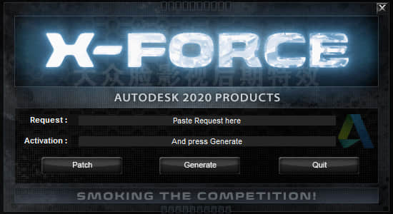 Autodesk 2020 全系列软件 XForce Win注册机+软件密钥