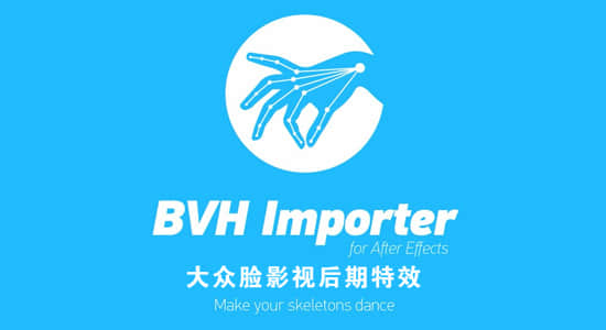 AE脚本-骨骼动作捕捉导入生成动画脚本 BVH Importer 1.5.1 + 视频教程插图