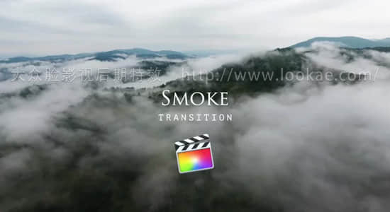 FCPX转场插件：64个烟雾遮罩动画视频转场 支持4K