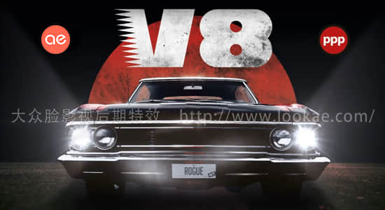 音效-复古老爷车引擎发动开车加速无损音效 V8 Cars