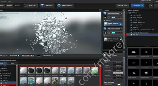 AE Element 3D 173种材质包及163种水花模型包 (Mac/Win)