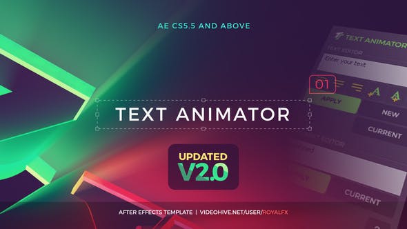 AE模板-创意文字标题创建生成动画 v2.1
