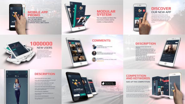 AE模板-手机触控界面应用APP介绍展示动画 App Promo Kit