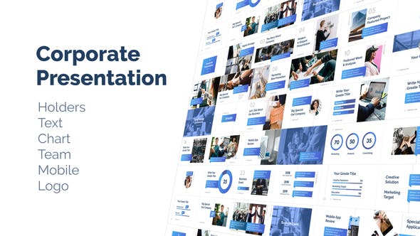 AE模板-公司企业商务宣传介绍展示栏目包装 Corporate Presentation Bundle